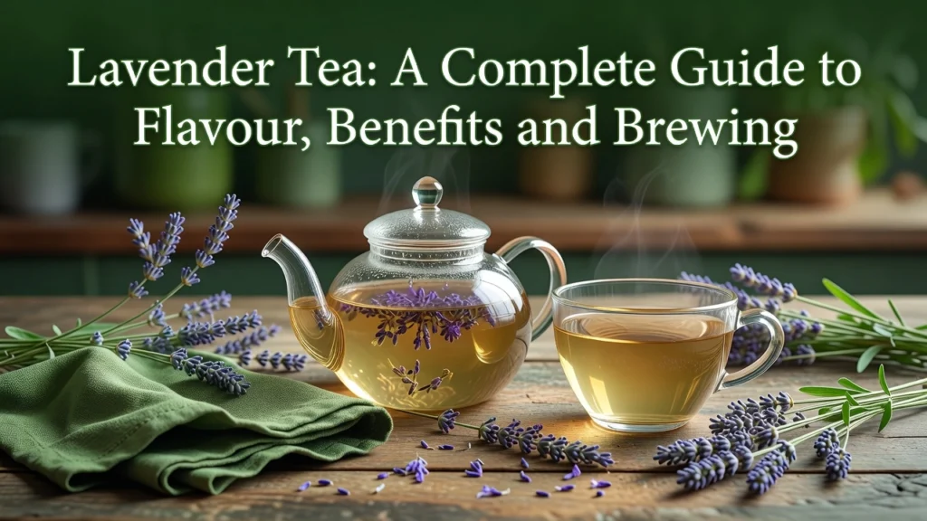 Professional header image for educational tutorial: Lavender Tea: A Complete Guide to Flavour, Benefits and B...