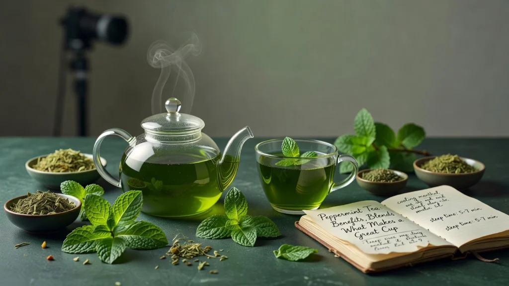 Professional header image for list-based article: Peppermint Tea: Benefits, Blends and What Makes a Great Cup