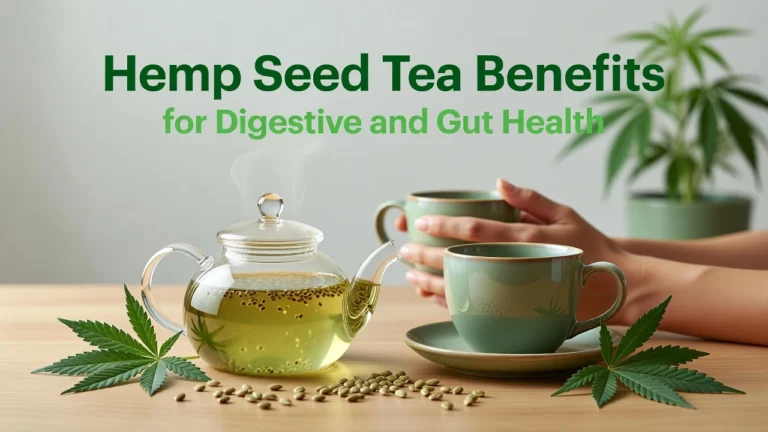 Professional header image for list-based article: Hemp Seed Tea Benefits for Digestive and Gut Health