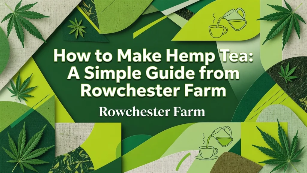 Professional header image for step-by-step guide: How to Make Hemp Tea: A Simple Guide from Rowchester Farm